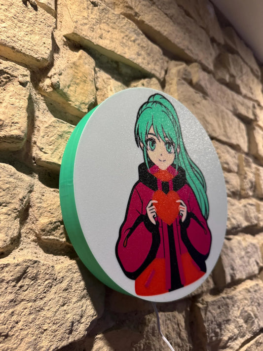 Manga Mit Herz LED Lampe