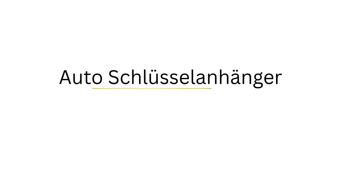 Auto Schlüsselanhänger