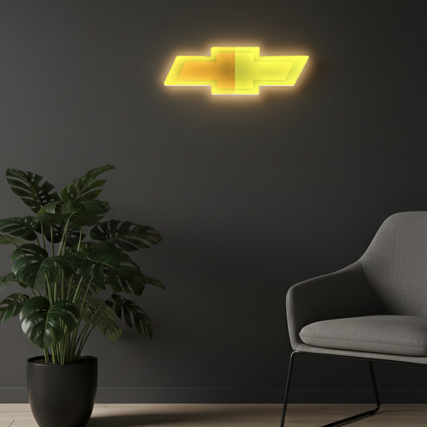 Chevrolet LED Lampe – Wandlampe Gelb Leuchtend