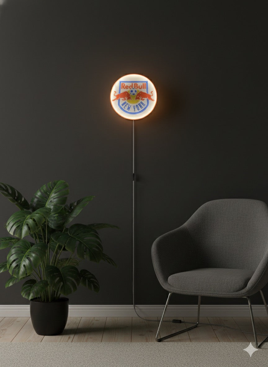 RB Leipzig  New York LED Lampe  rund