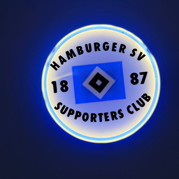 Hamburger SV LED Lampe rund