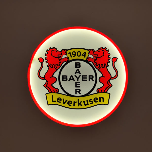 Bayer 04 Leverkusen LED Lampe Rund