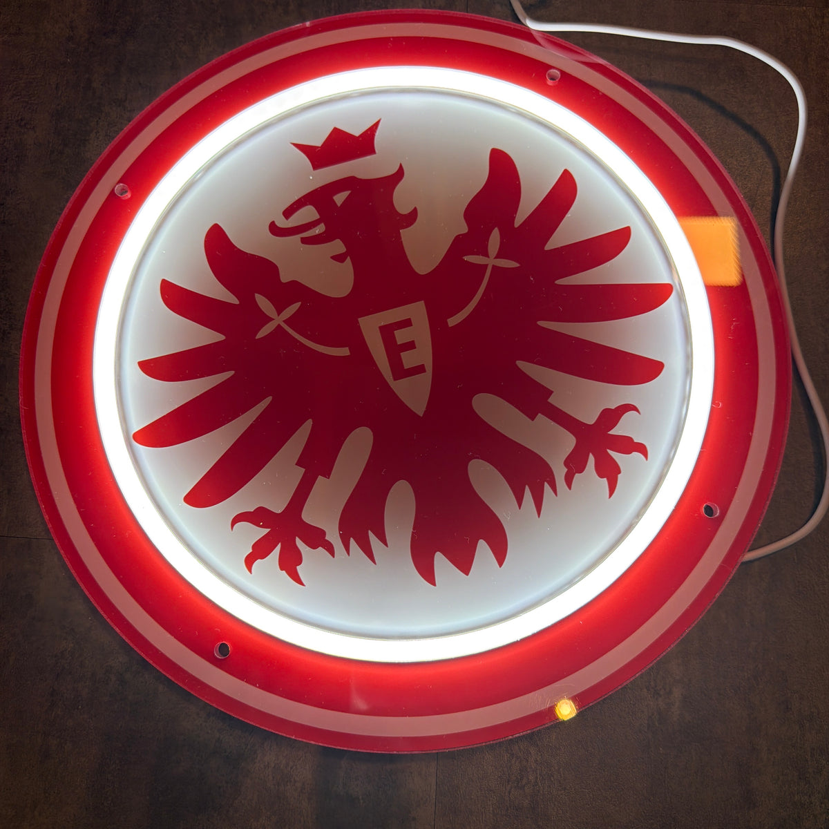Eintracht Frankfurt LED Lampe Plexiglas