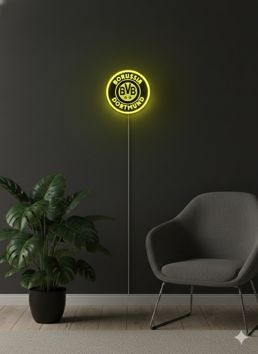 BVB LED Lampe mit Schriftzug