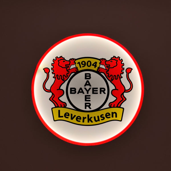 Bayer 04 Leverkusen LED Lampe Rund