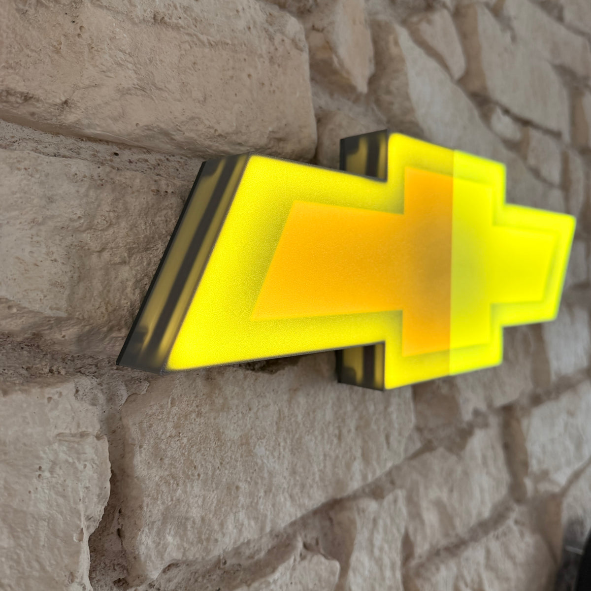 Chevrolet LED Lampe – Wandlampe Gelb Leuchtend