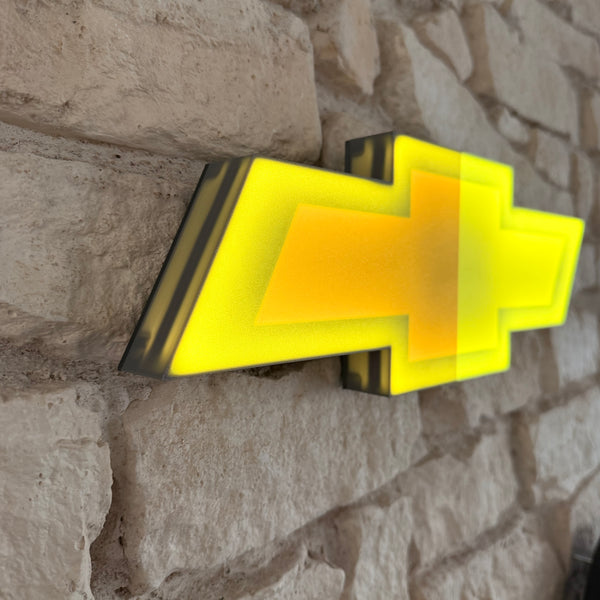 Chevrolet LED Lampe – Wandlampe Gelb Leuchtend