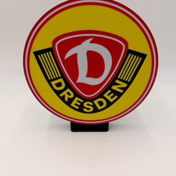 SG Dynamo Dresden LED Lampe rund