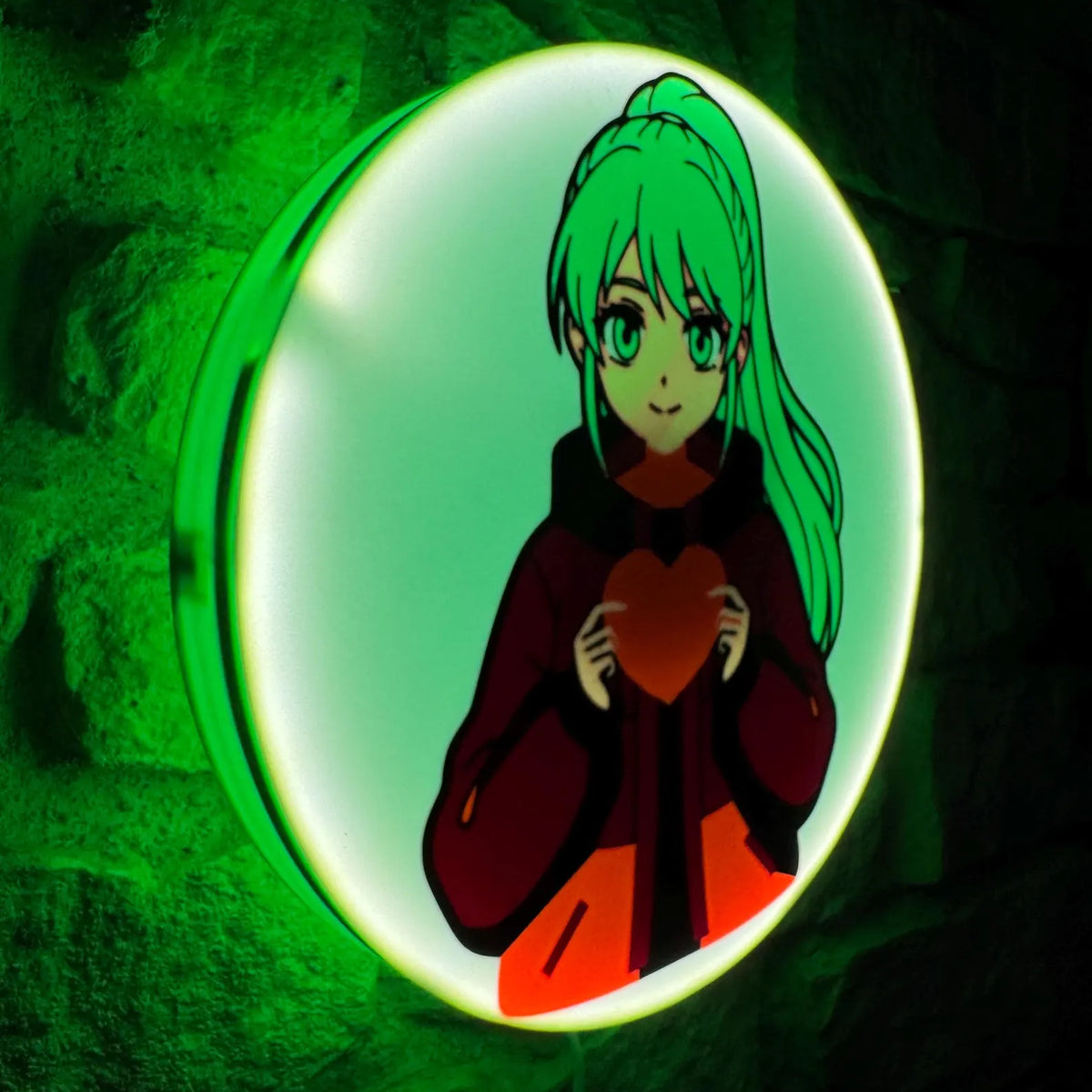Manga Mit Herz LED Lampe