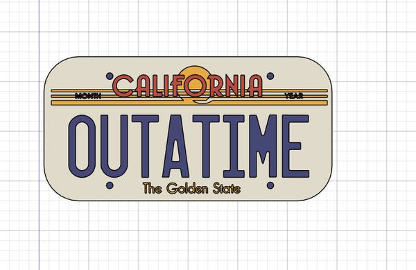 Back to the Future Outatime  Lampe