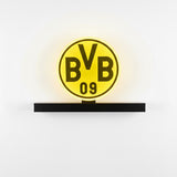LED-Lampe im Borussia-Dortmund-Design mit modernem gelbem Licht