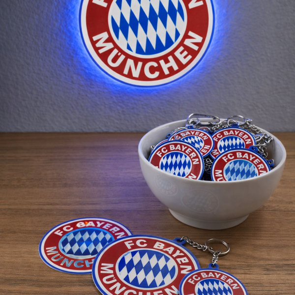 BMW LED Lampe Mini 18 cm – Fan-Bundle  inkl. Schlüsselanhänger, 5 Sticker & USB-Stecker