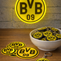 Borussia Dortmund LED Lampe Mini 18 cm – Fan-Bundle  inkl. Schlüsselanhänger, 5 Sticker & USB-Stecker (Copy)