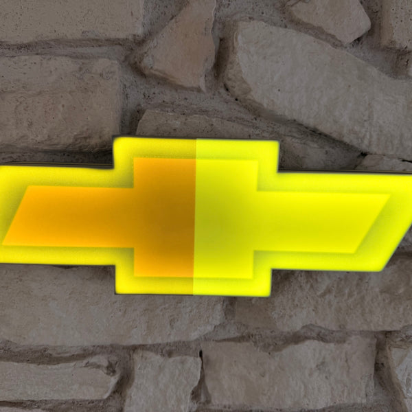Chevrolet LED Lampe – Wandlampe Gelb Leuchtend