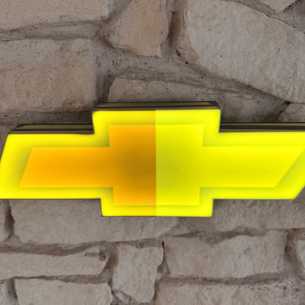 Chevrolet LED Lampe – Wandlampe Gelb Leuchtend