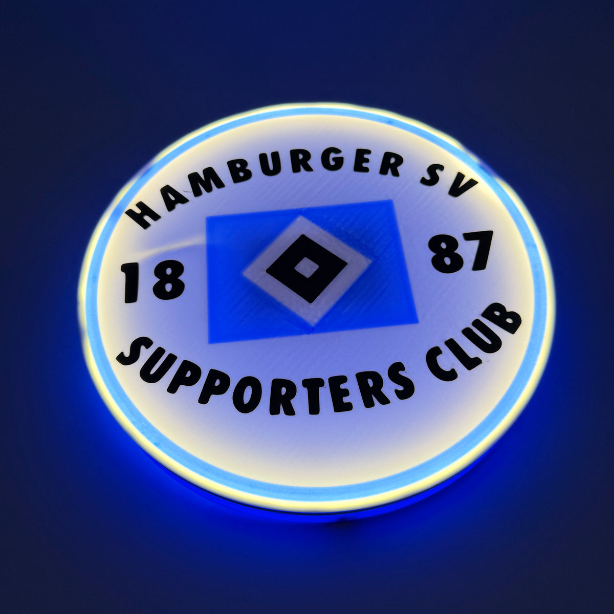 Hamburger SV LED Lampe rund