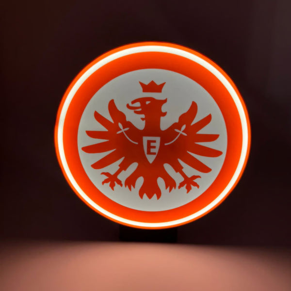 „Sanft leuchtendes Nachtlicht im Stil der Eintracht Frankfurt.“