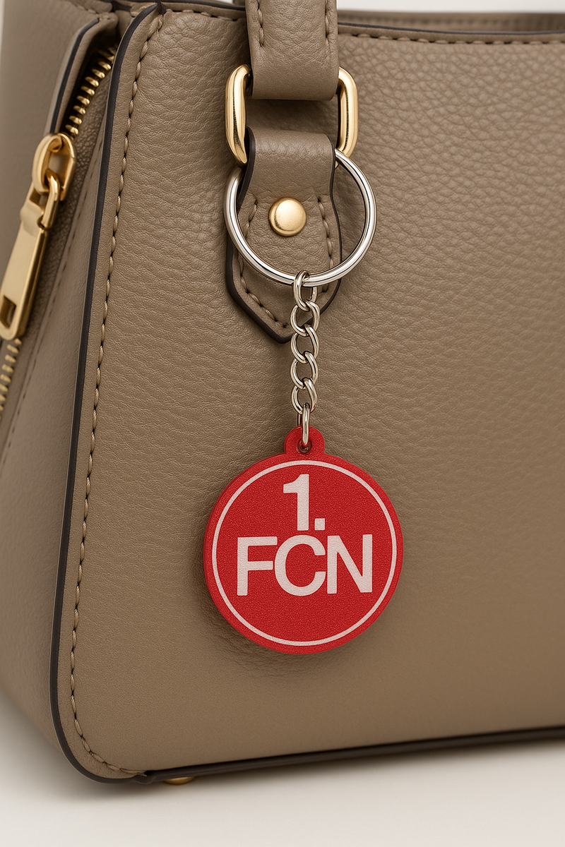 3D-gedruckter 1. FC Nürnberg Schlüsselanhänger als Fan-Geschenkidee