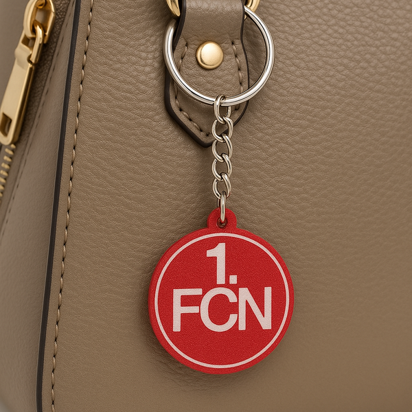3D-gedruckter 1. FC Nürnberg Schlüsselanhänger als Fan-Geschenkidee