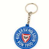 Holstein Kiel Schlüsselanhänger auf Tisch mit Autoschlüssel platziert
Stylisches Accessoire für Fans des Kieler Fußballvereins – alltagstauglich und langlebig
