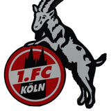 LED-Lampe im Design des FC Köln mit Gießbock-Motiv