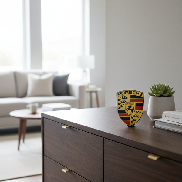 Porsche-inspirierte LED-Lampe mit schlanker Fahrzeugform