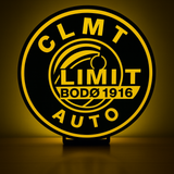 LED Leuchtschild Bodø/Glimt für Fanraum oder Wohnzimmer