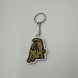 Goldener Lamborghini Bulle Schlüsselanhänger mit glänzender Oberfläche aus 3D-Druck