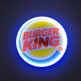 Leuchtende Burger King Lampe im Dunkeln mit LED-Beleuchtung