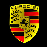 LED-Leuchte mit stilisierter Porsche-Autosilhouette