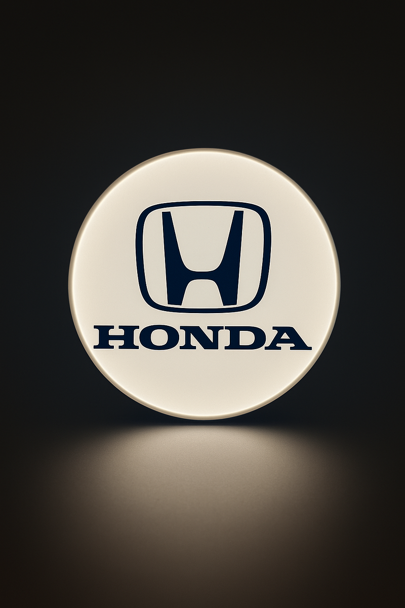 Honda LED-Logo mit klaren Konturen und hellen LEDs