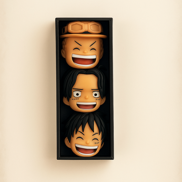 Handgefertigter 3D-gedruckter Comic-Halter mit One Piece Motiv, perfekt für Manga-Fans und Anime-Sammler