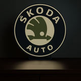 Skoda LED Lichtdesign 33 cm mit klarer Kontur und heller Beleuchtung