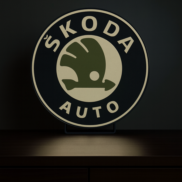 Skoda LED Lichtdesign 33 cm mit klarer Kontur und heller Beleuchtung