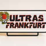 Ultras Frankfurt LED Lampe 33 cm mit heller Beleuchtung auf Acrylplatte“