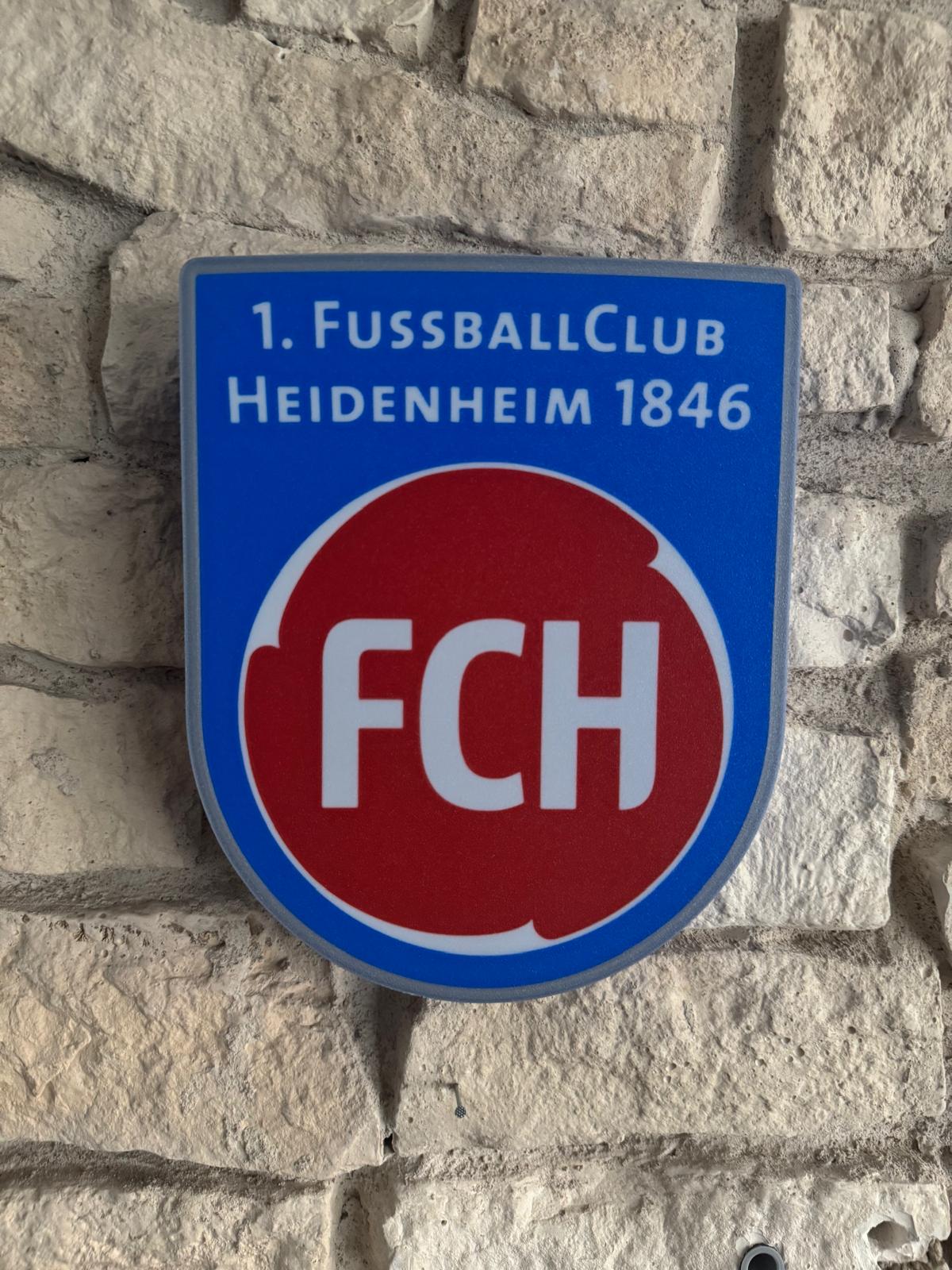 1. FC Heidenheim LED Lampe