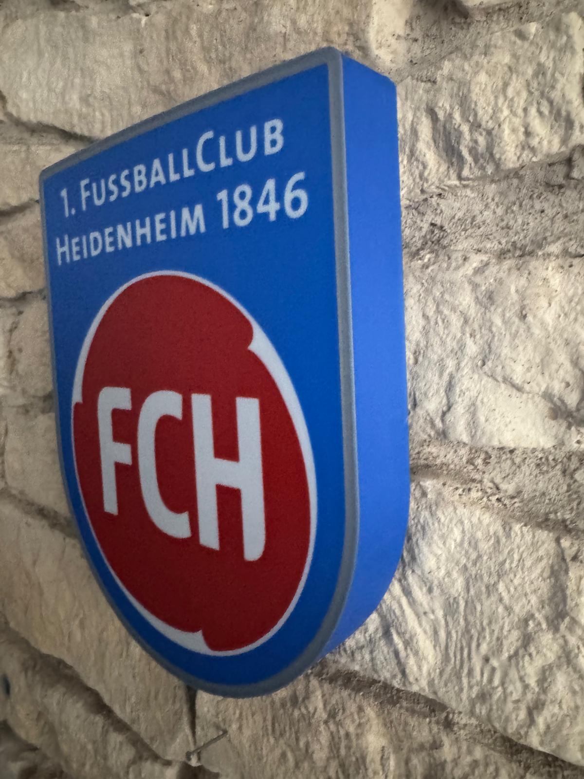 1. FC Heidenheim LED Lampe
