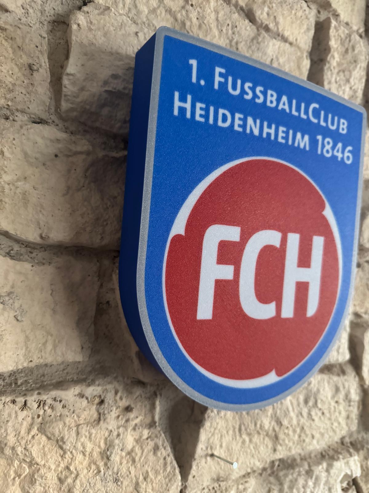 1. FC Heidenheim LED Lampe