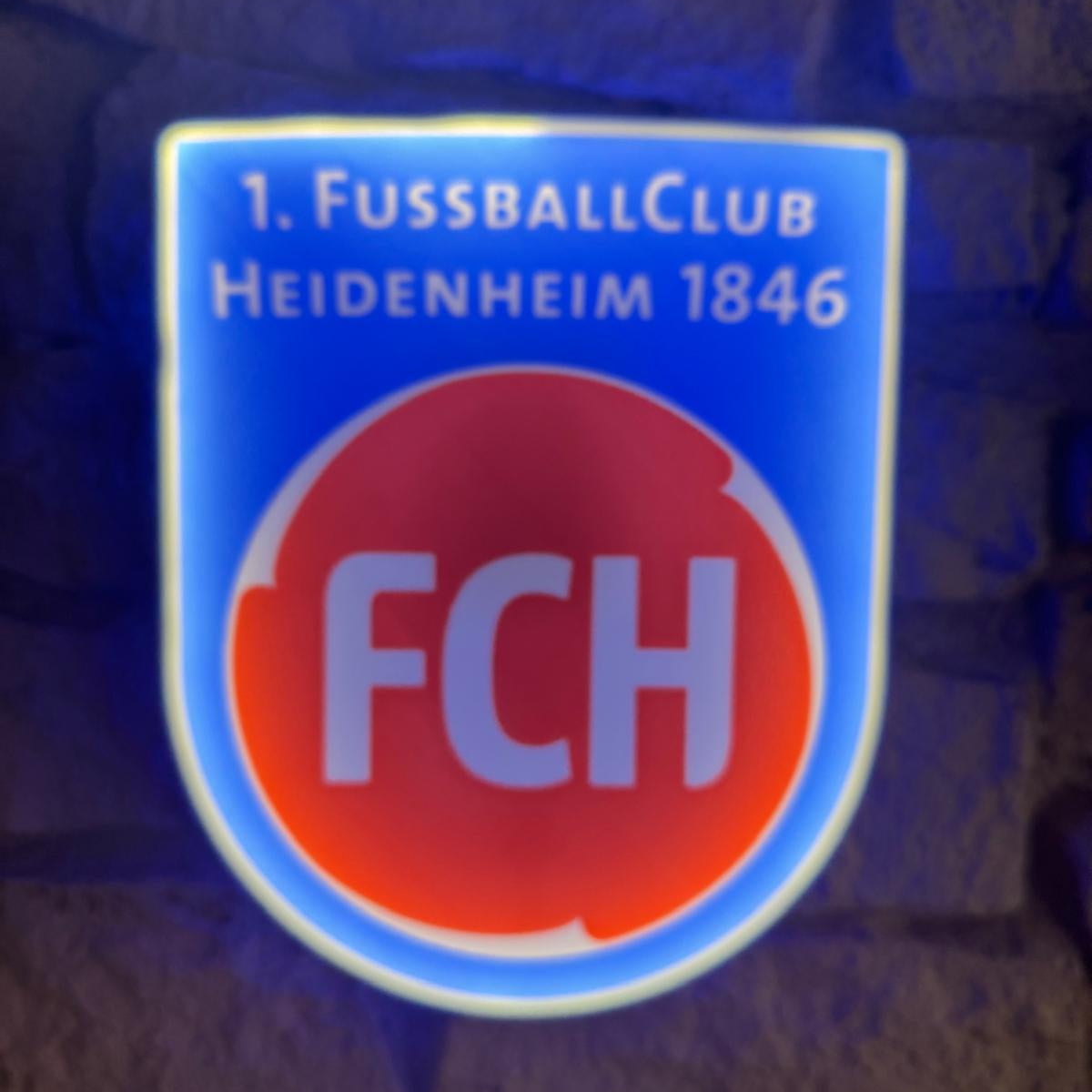 1. FC Heidenheim LED Lampe