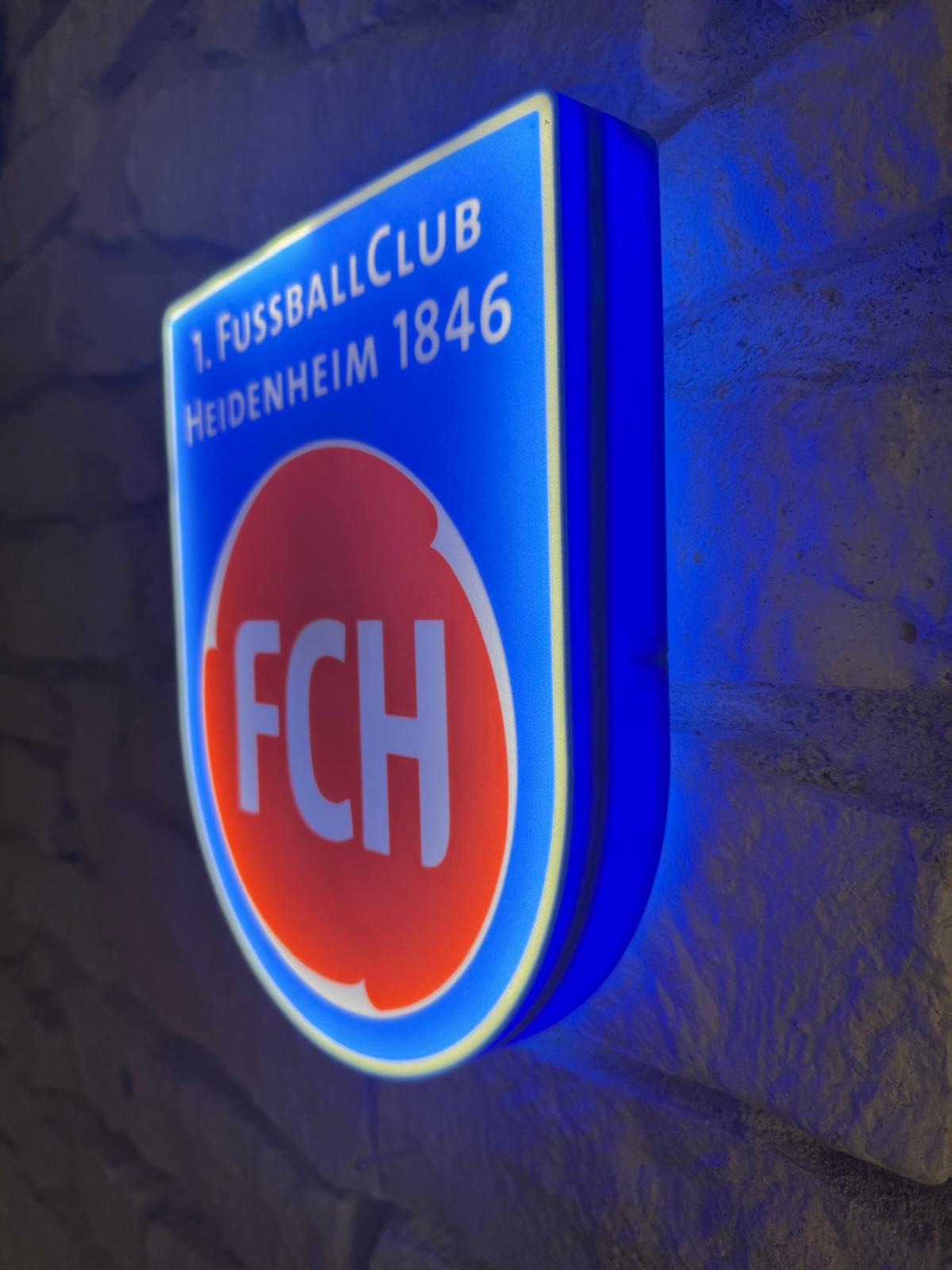 1. FC Heidenheim LED Lampe