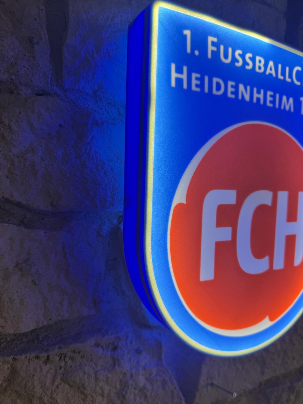 1. FC Heidenheim LED Lampe