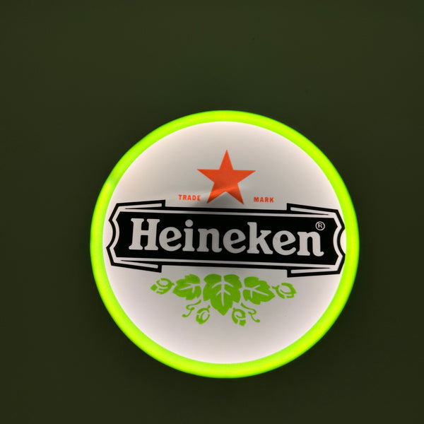 Batteriefach der Heineken LED-Lampe, Lieferung ohne Batterien