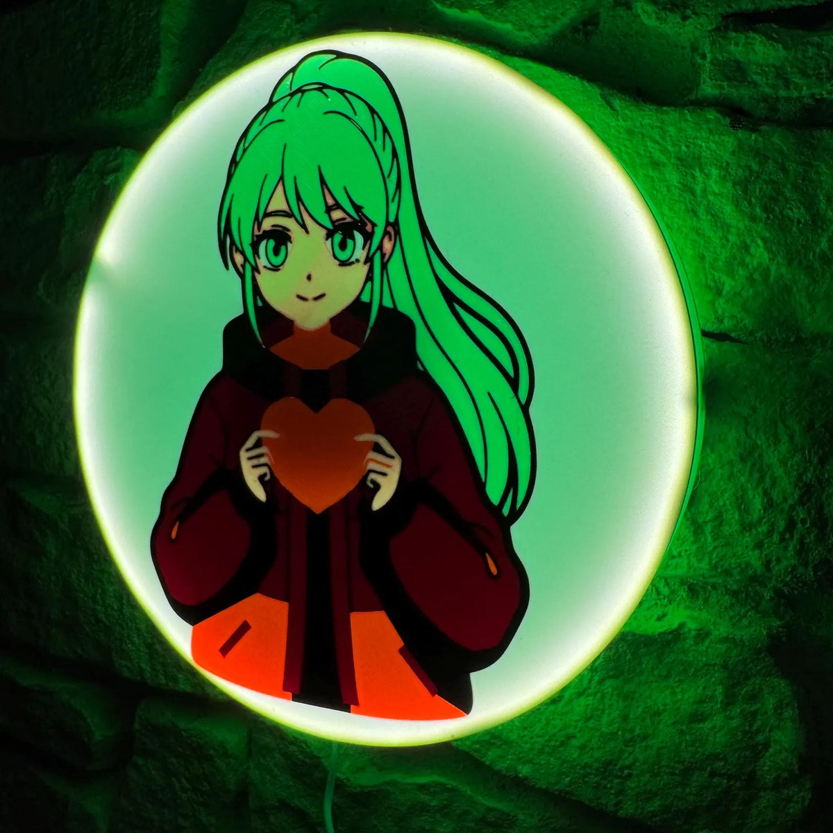 Manga Mit Herz LED Lampe