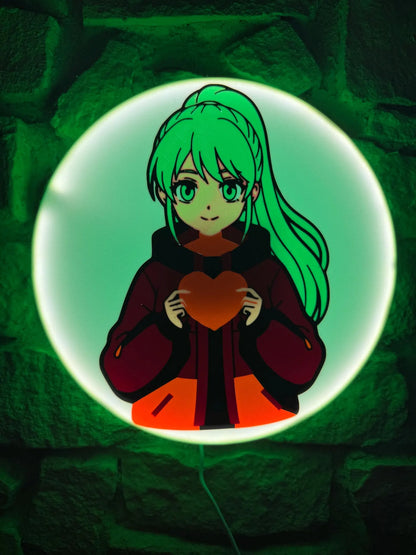 Manga Mit Herz LED Lampe