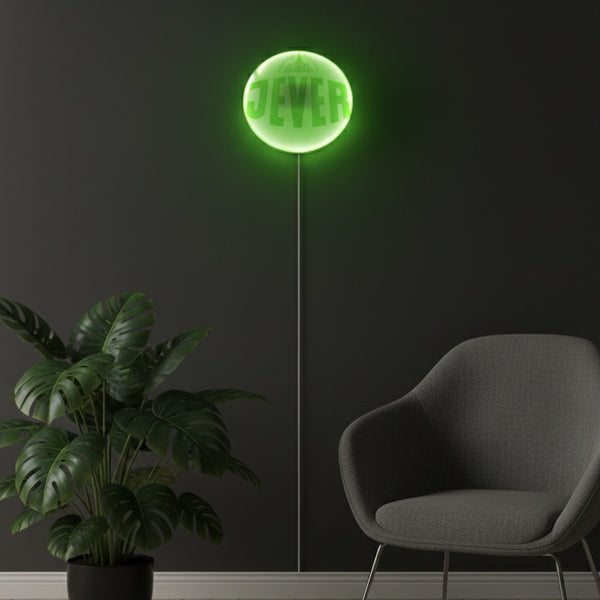 Jever Lampe in verschiedenen Gehäusefarben, Grau und Silber