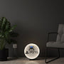 Runde PlayStation LED-Lampe in 23 cm, 3D-gedrucktes Logo, Frontansicht